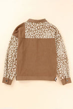 Load image into Gallery viewer, Leopard Print Drop Shoulder Jacket with Button-Up Closure Beautiful Unique Design Winter Jacket