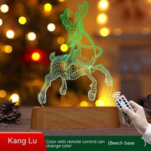 Load image into Gallery viewer, MANDOTOS Christmas 3D LED Acrylic Night Light Ornament Festive Holiday Decor Gift Idea For Kids