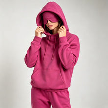 Load image into Gallery viewer, Women's Fleece-Lined Hooded Pullover Sweatshirt
