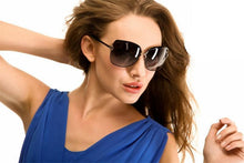 Load image into Gallery viewer, Luxury Polarized Ladies Woman Gradient Round Oversized Modern Sunglasses Brand oculos lunette de soleil femme
