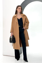 Load image into Gallery viewer, Monique Tailored Cashmere Wool Blend Coat in Bluff