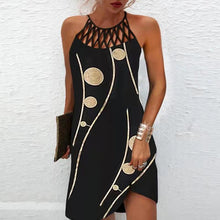 Load image into Gallery viewer, Fashion Print Dress Casual Halterneck Dresses For Women Summer Clothes