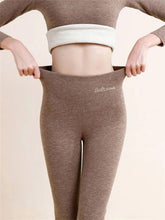 Load image into Gallery viewer, Women’s Fleece-Lined High-Waist Shark Leggings