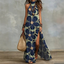 Load image into Gallery viewer, Women's Sleeveless Split Floral Print Maxi Dress