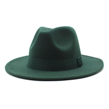Load image into Gallery viewer, Autumn Winter Big Brim Wool Hat – Unisex Bell Crown Bucket Hat