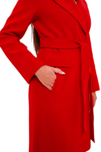 Load image into Gallery viewer, Lafayette Cashmere Blend Overcoat in Ruby