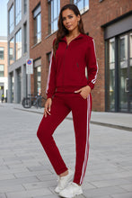 Load image into Gallery viewer, Women’s Fashionable Printed Sports Long-Sleeve Hoodie Set