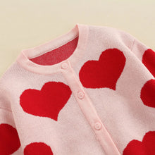 Load image into Gallery viewer, Heart Knitted Baby Sweater - # BAAA111310001