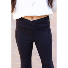 Load image into Gallery viewer, Ready to Ship | The Liz - Crossover Bootcut Leggings with Pockets