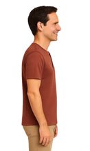 Load image into Gallery viewer, Men's Short Sleeve Henley Relaxed Fit Shirt with Pocket