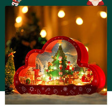 Load image into Gallery viewer, Mandotos Christmas Cloud Night Lamp With LED Lights Mirror Frame Assembled Building Blocks