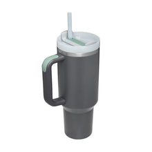 Load image into Gallery viewer, 40 Oz Tumbler With Handle Straw Insulated, Stainless Steel Spill Proof Vacuum Coffee Cup Tumbler With Lid Tapered Mug Gifts For Valentine Lover Suitable For Car Gym Office Travel