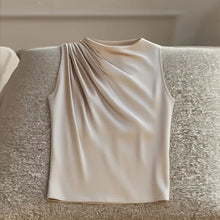 Load image into Gallery viewer, Women's Elegant Sleeveless Mock Neck Top