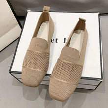 Load image into Gallery viewer, Women's Breathable Flyknit Casual Flat Shoes
