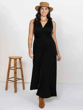 Load image into Gallery viewer, Plus Size V-Neck : Wide Leg Jumpsuit