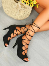 Load image into Gallery viewer, Elegant Lace-Up : High Heel Sandals