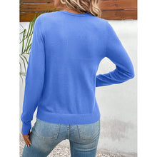 Load image into Gallery viewer, Women’s V‑Neck Button‑Down Cardigan Knit Sweater