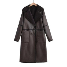 Load image into Gallery viewer, Women’s Belted Double-Breasted Winter Trench Coat
