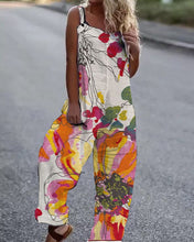 Load image into Gallery viewer, Women's Butterfly Print Overalls – Sleeveless Loose Fit Suspender Pants