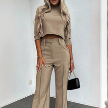 Load image into Gallery viewer, Women's Elegant Solid Color Half Sleeve Short Top