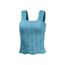 Load image into Gallery viewer, Women's Pleated Figure-flattering Square-neck Camisole