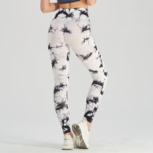 Load image into Gallery viewer, Women's Seamless Tie-Dye Yoga Pants – Knitted High-Waist Leggings