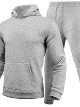 Load image into Gallery viewer, Men's Full Size Long Sleeve Hoodie and Pants Set Plus Size