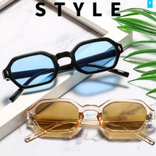 Load image into Gallery viewer, Polygonal Small-Frame Sunglasses – Hexagonal Unisex UV Protection