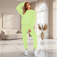 Load image into Gallery viewer, Women's Oversized Drop-Shoulder Sweatshirt & Jogger Pants Sweatsuit Set
