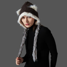 Load image into Gallery viewer, Cat Ears Mink Wool Ear-Protection Knitted Hat — Cozy Animal Ear Beanie
