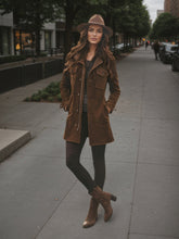 Load image into Gallery viewer, Women’s Vintage Style Long Winter Jacket – Warm Windproof Autumn Coat