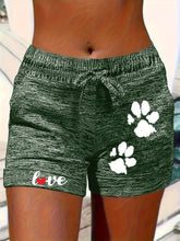 Load image into Gallery viewer, Women's Printed Elastic Waist Cropped Shorts With Pockets