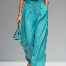 Load image into Gallery viewer, Women’s Sleeveless Vest and Wide-Leg Pants Set