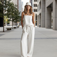 Load image into Gallery viewer, Women's Spaghetti Strap Cami Top & Wide-Leg Pants Two-Piece Set