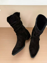 Load image into Gallery viewer, Point Toe Block Heels Boots