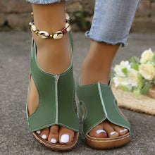 Load image into Gallery viewer, Women’s Summer Wedges – Elastic-Band Fish-Mouth Casual Sandals