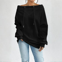 Load image into Gallery viewer, Plus Size Off Shoulder Pullover