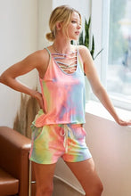 Load image into Gallery viewer, BiBi Tie Dye French Terry Casual Shorts