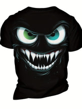 Load image into Gallery viewer, 3D Evil Smile Shirt for Men – Streetwear Graphic Short Sleeve Tee
