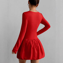 Load image into Gallery viewer, Women's Solid Color Stretch Casual Dress