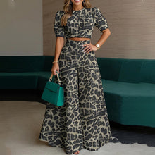 Load image into Gallery viewer, Printed Top & Trousers Two-Piece Suit