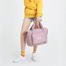 Load image into Gallery viewer, Folding Travel Bags For Backpack Handbag Sholder Bag Gym Fitness Weekender Overnight Women