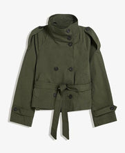 Load image into Gallery viewer, Women’s Lace-Up Waist Trench Coat