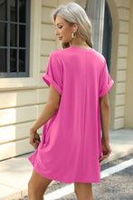 Load image into Gallery viewer, Short Sleeve Mini Dress with Pockets Casual & Stylish Everyday Wear