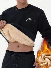 Load image into Gallery viewer, Wool Loose Round Neck Sweatshirt - # BOAA13510041