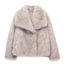 Load image into Gallery viewer, Girls and Women's Plush Lapel Winter Coat - # GIAA22310002