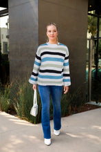 Load image into Gallery viewer, Striped Bell Sleeve Light Sweater