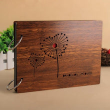 Load image into Gallery viewer, 8 Inch Wood Cover Albums Handmade Pasted Photo Album Personalized Baby Lovers DIY Photo Albums Birthday Gift Family Scrapbook Albums Family Anniversary Gift For Couple