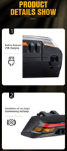 Load image into Gallery viewer, 8 Modes Rear Lamp Smart Bike Wireless Remote Turn Signal Light Waterproof USB Rechargeable Bicycle LED Taillight Wireless Remote Control Bike Rear Light Back USB Safety Warning Cycling Light