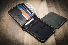 Load image into Gallery viewer, Badge Bifold Wallet - Black